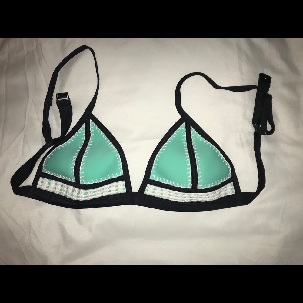 Light Blue triangl top